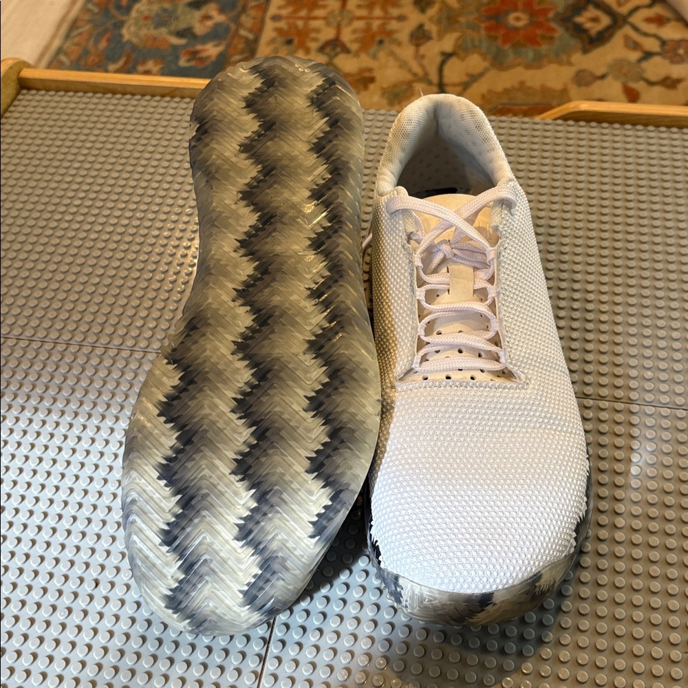 NOBULL White and Gray Patterned Sneakers - Picture 4 of 5